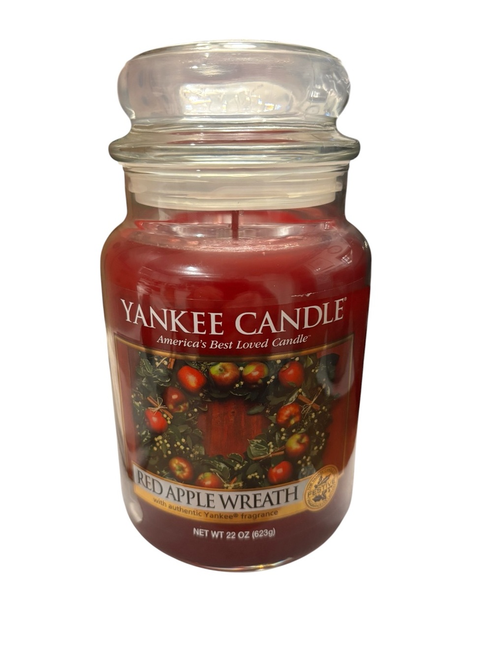 Yankee Candle Red Apple Wreath Jar Candle